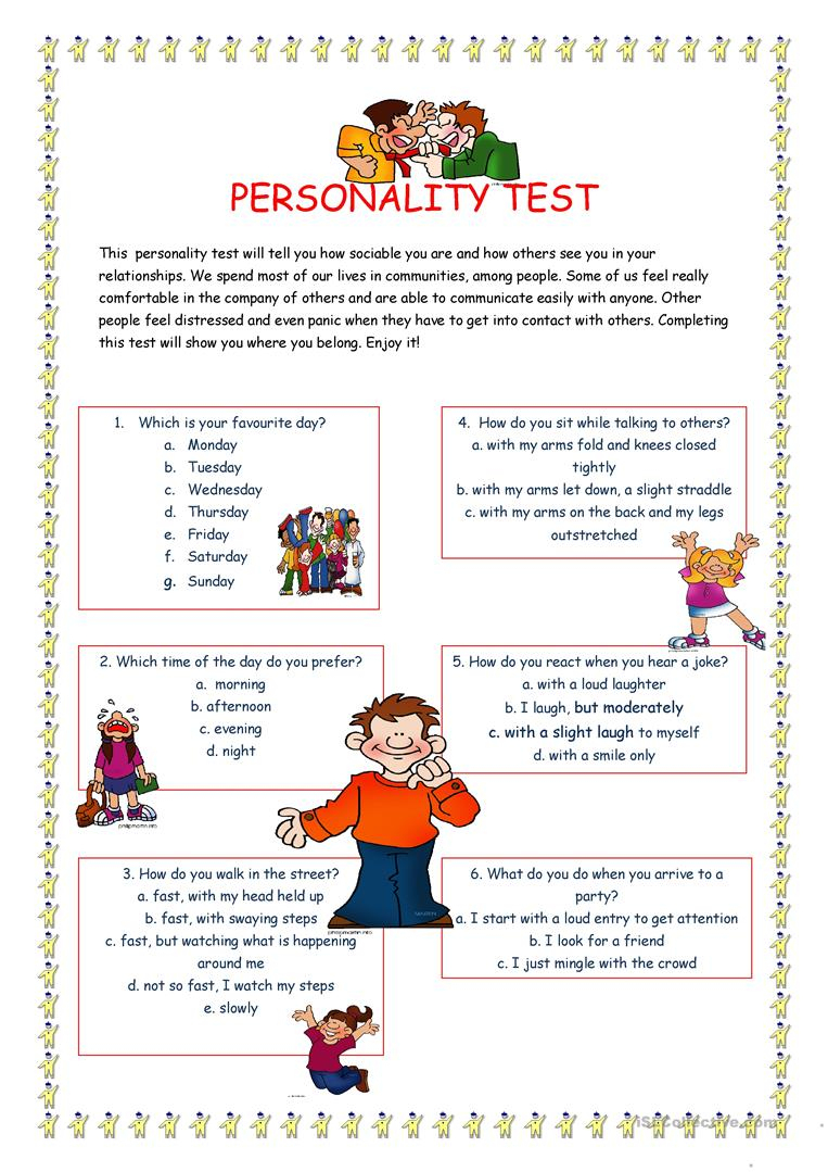 Printable Personality Quiz For Teens - Personality Academy - Free