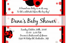 Free Printable Ladybug Baby Shower Invitations Templates