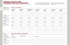 Free Printable Fitness Worksheets