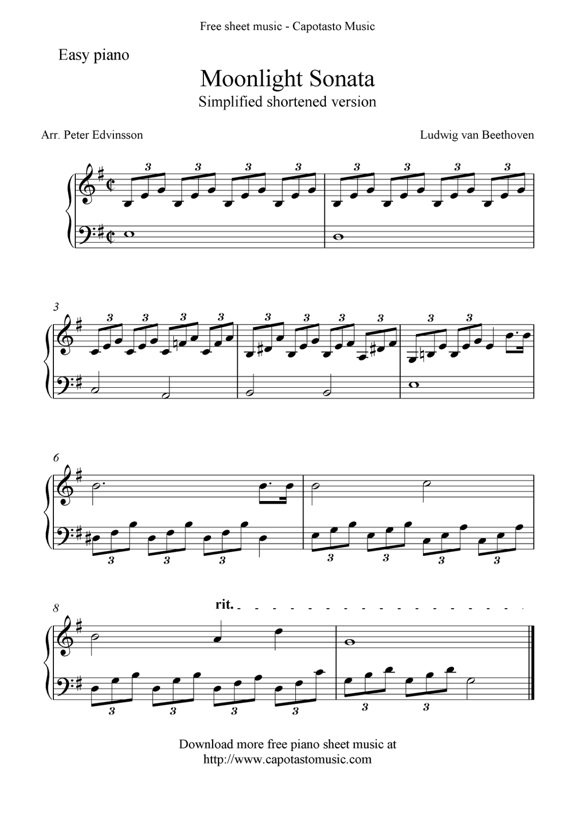 Piano Sheet Music For Beginners | Free Sheet Music Scores: Free Easy - Piano Sheet Music For Beginners Popular Songs Free Printable