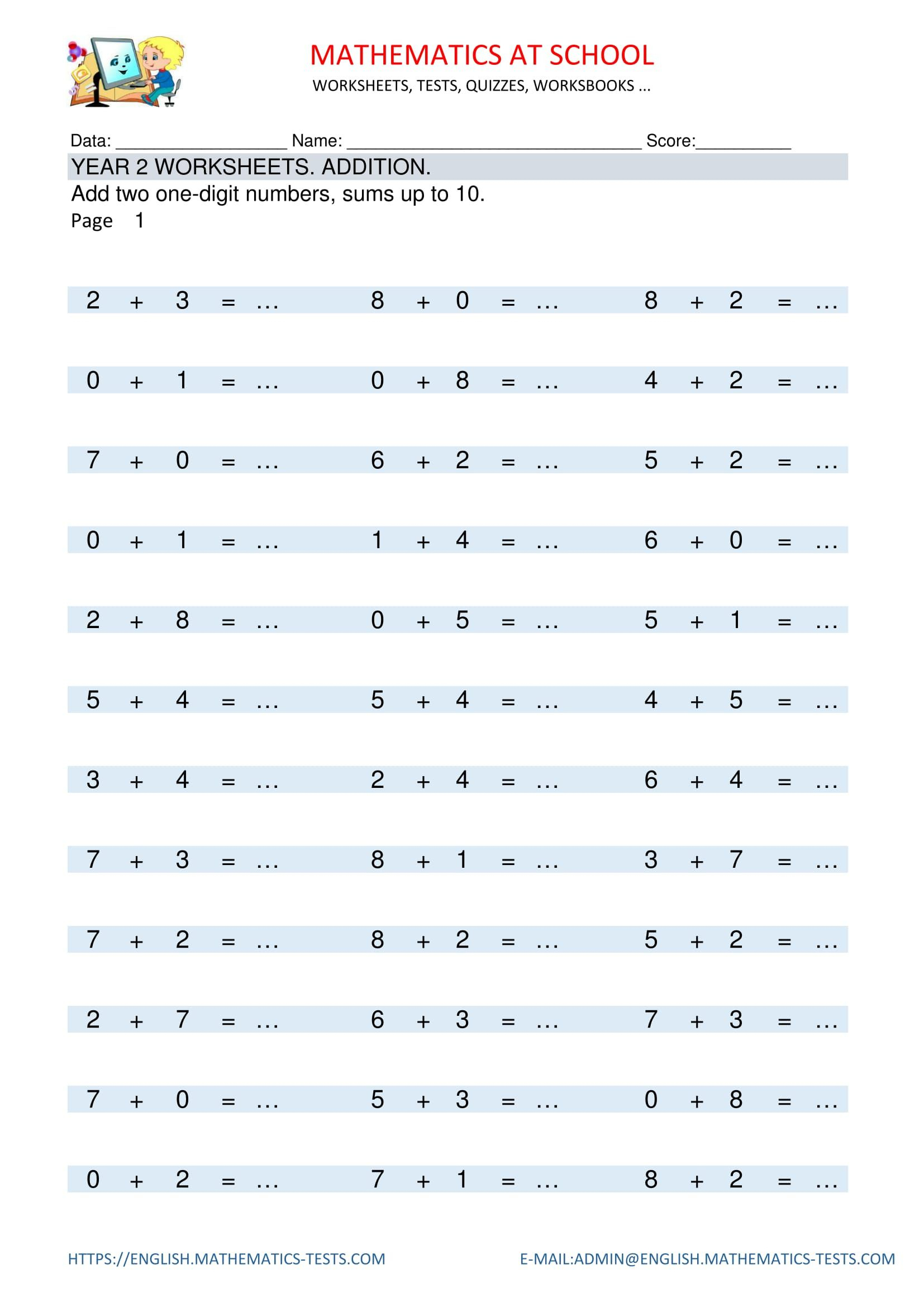 Pin On Year 2 Maths Worksheets And Free Printable Pdf Sheets - Year 2 Maths Worksheets Free Printable