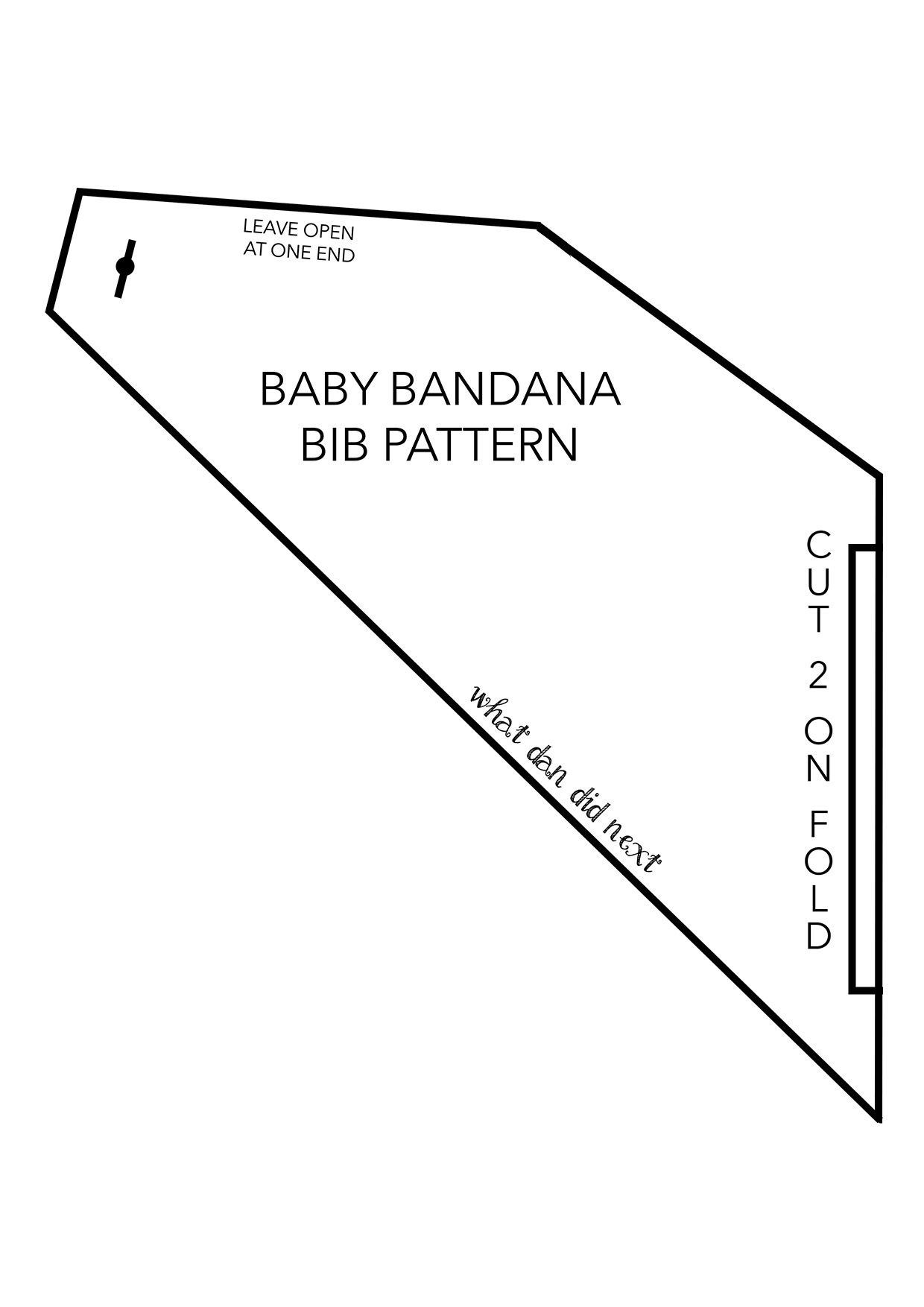 Pinannie Peralta On Baby Boy | Pinterest | Baby Sewing, Baby - Free Printable Baby Bandana Bib Pattern