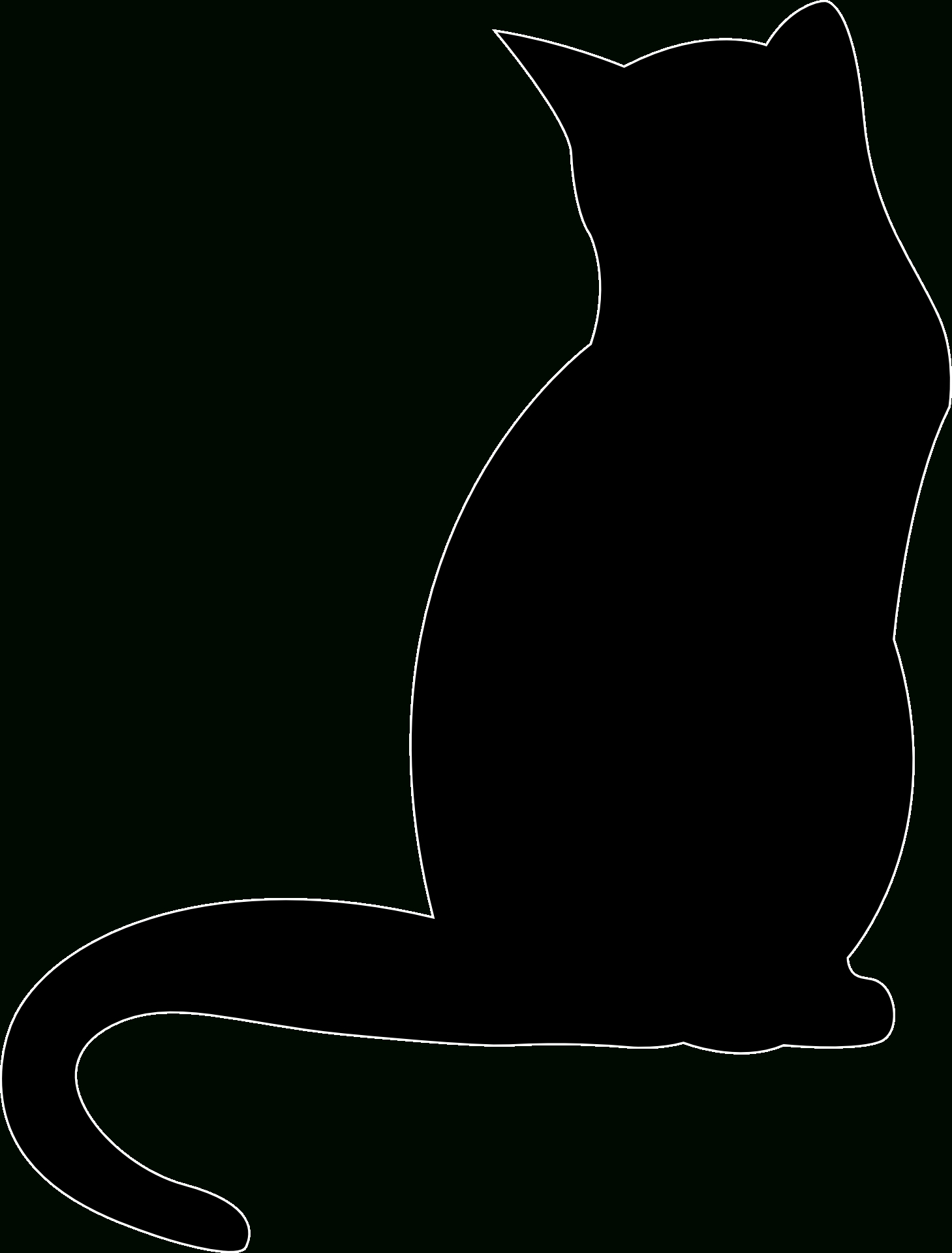 Pindzieciaki W Domu On Kot - Grafiki I Szablony / Cat Silhouette - Free Printable Cat Silhouette