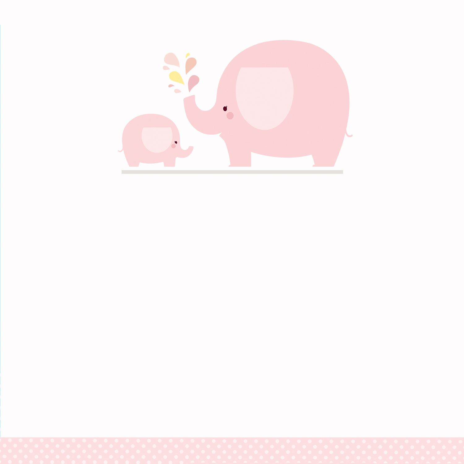 Pink Baby Elephant - Free Printable Baby Shower Invitation Template - Free Printable Elephant Images