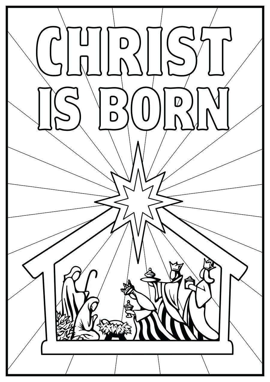 Free Printable Nativity Story Coloring Pages