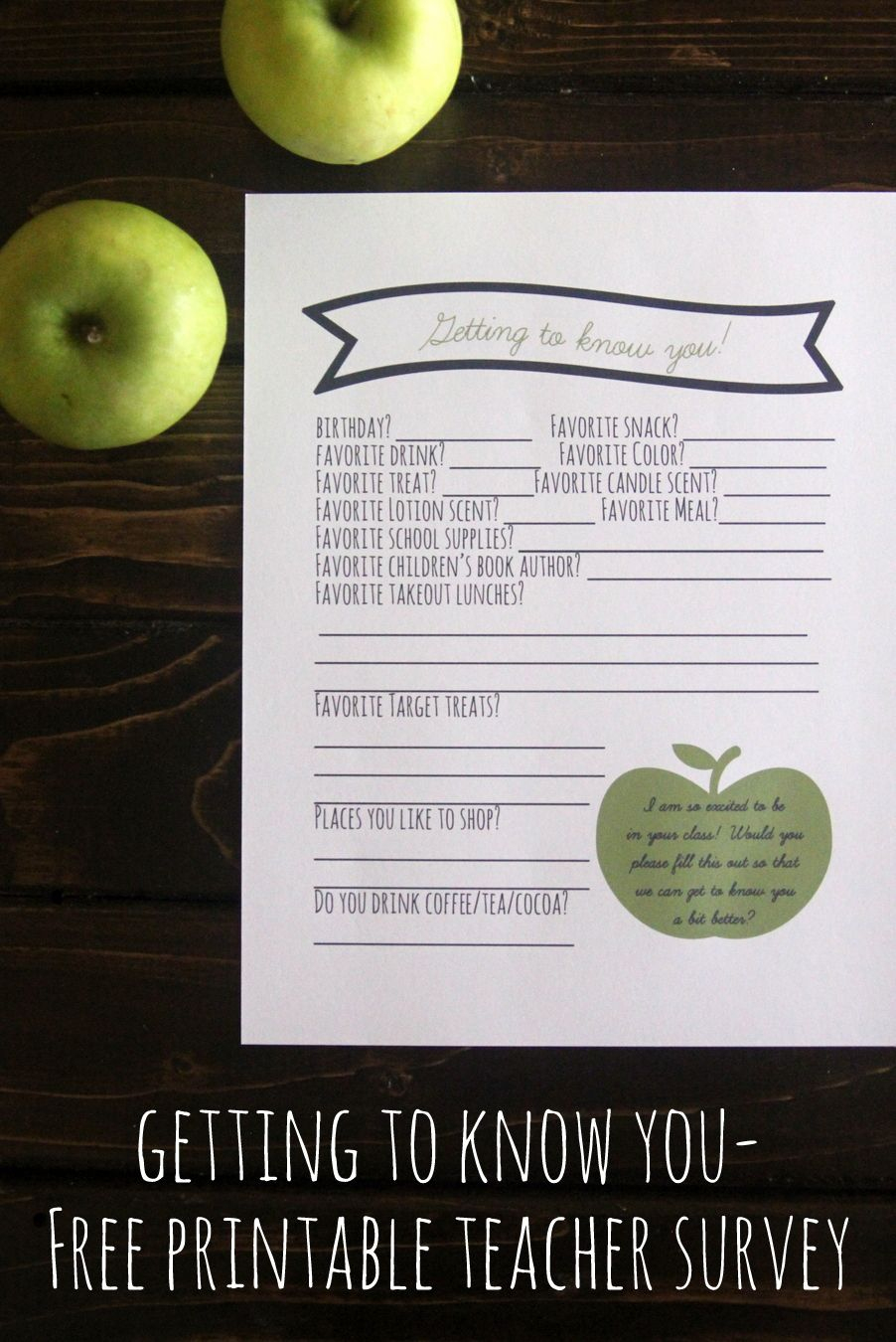 Pinkirstin Gentry On Kojodesigns | Pinterest | Teacher Favorite - Free Printable Survey Generator