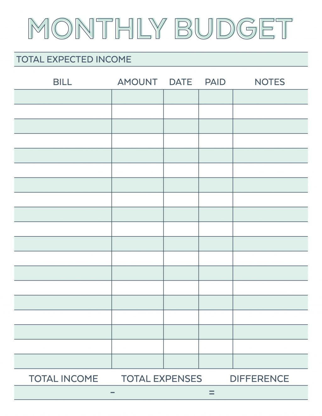 Pinmelody Vliem On Printables Pinterest Budgeting Monthly Family - Free Printable Family Budget
