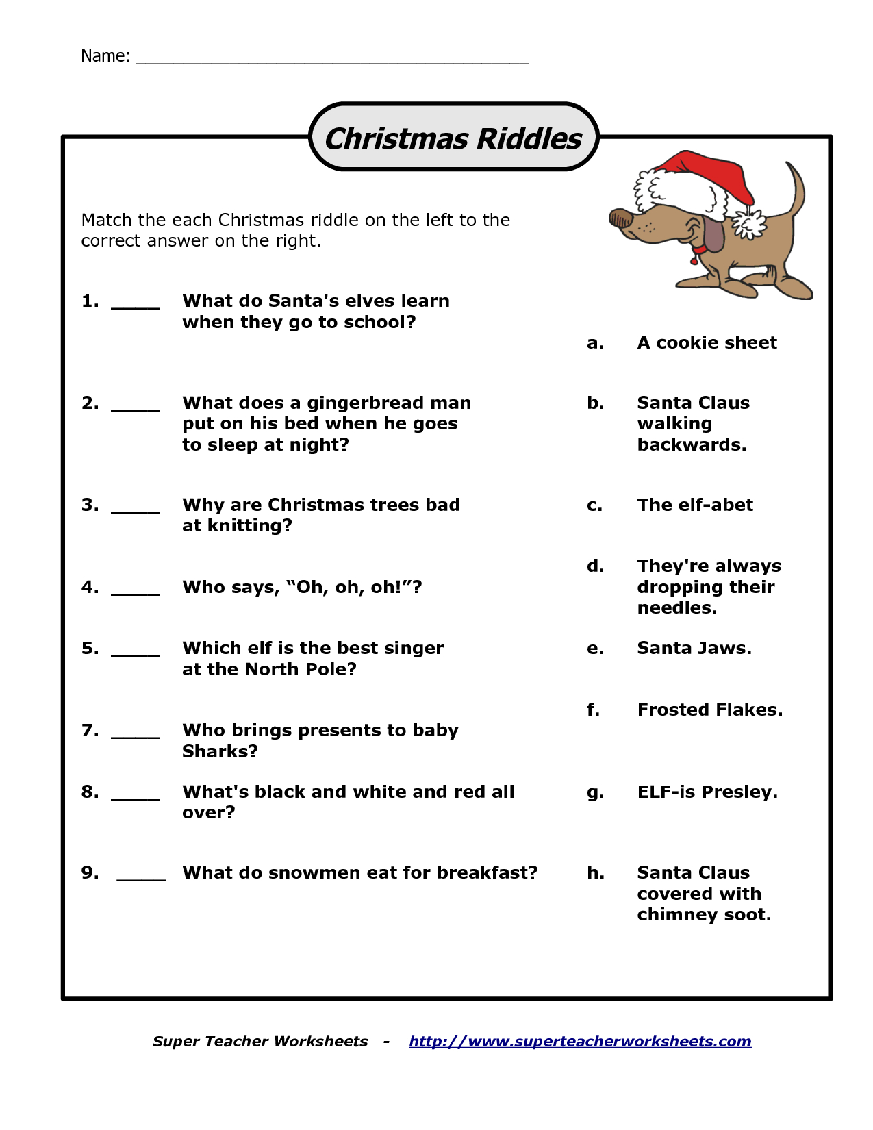 Free Printable Riddles With Answers