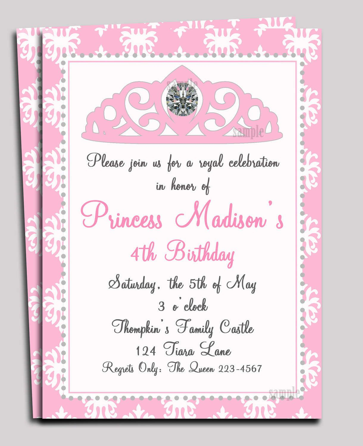 Pinwendy Coxon On Princess Nadia | Princess Invitations - Free Printable Princess Baby Shower Invitations