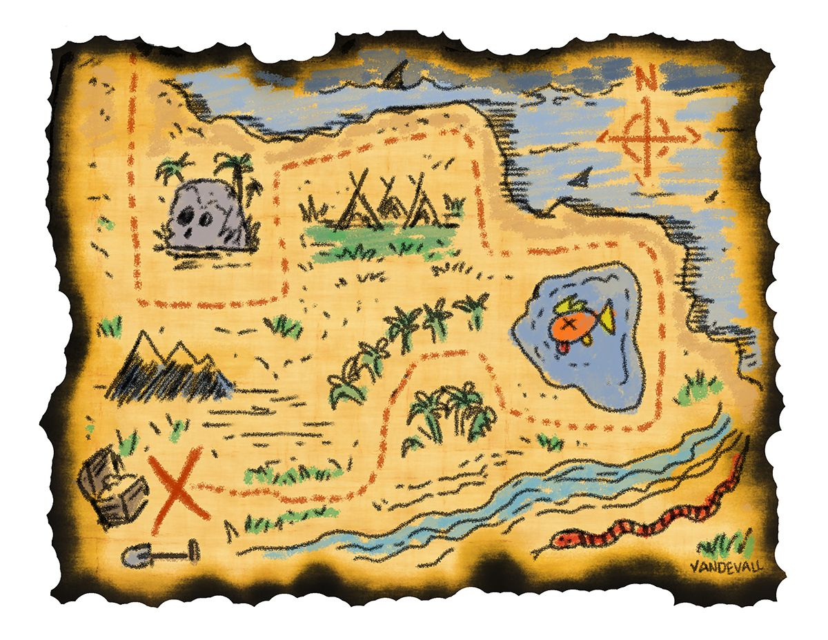 Pirate Map Printable #1171 - Free Printable Pirate Maps