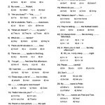 Placement Test (A1 A2) Worksheet   Free Esl Printable Worksheets   Free Esl Assessment Test Printable