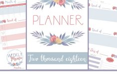 Planner 2018 Printable Free