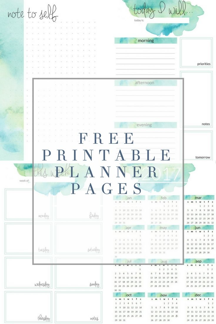 Planner Printables | To Print | Pinterest | Printable Planner - Free Printable Planner Pages