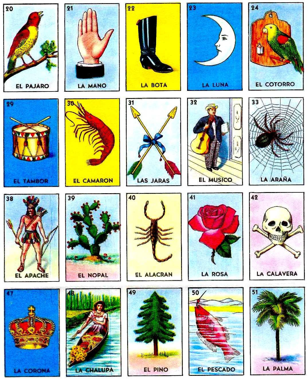 Printable Loteria Cards Free Printable Word Searches