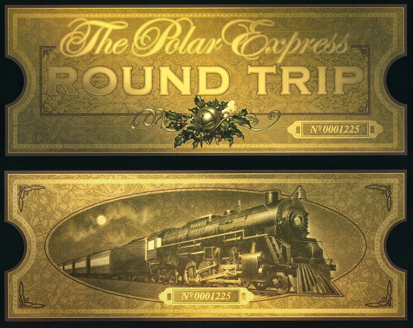 free polar express printable tickets