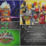 Power Ranger Birthday Invitations Bagvania Free Printable   Free Printable Power Ranger Birthday Invitations