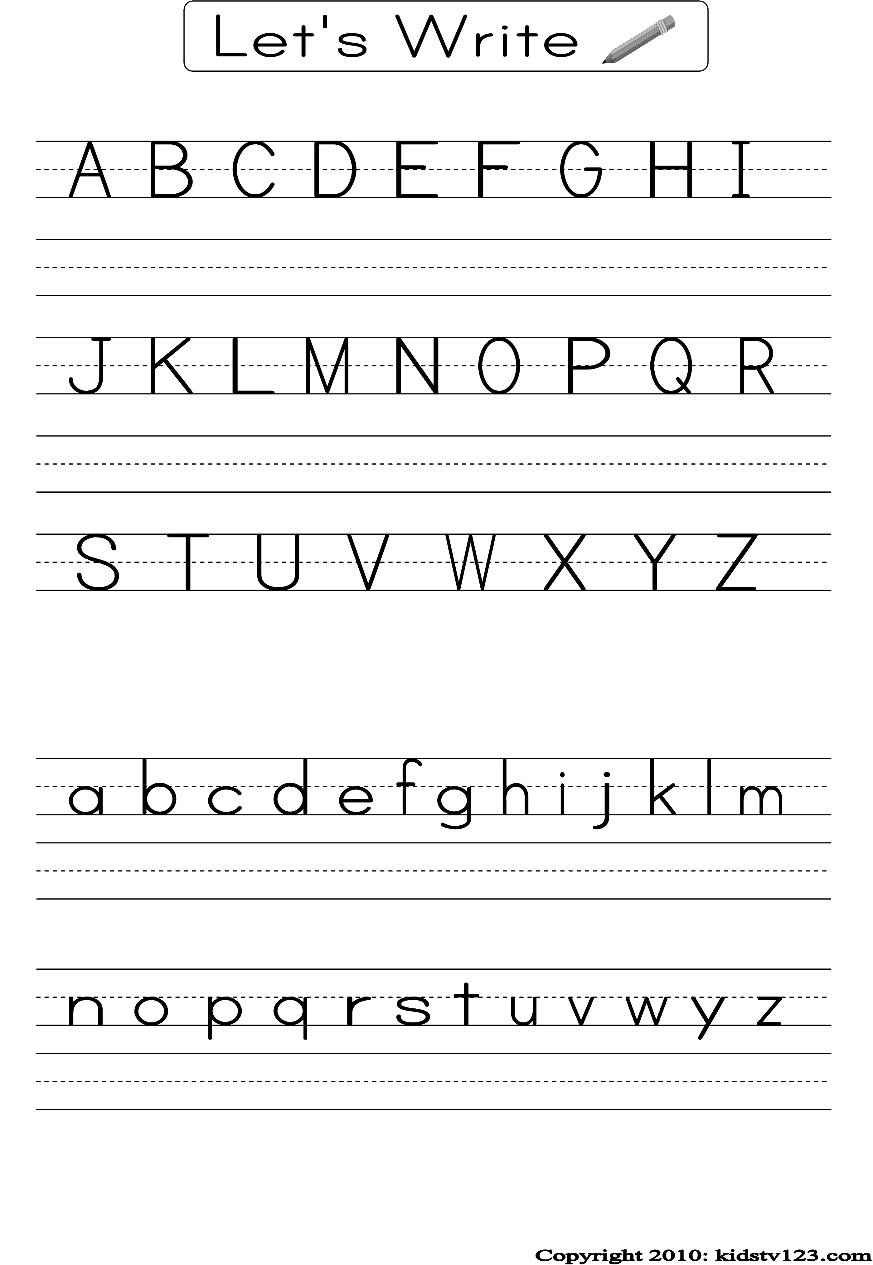 Preschool Alphabet Worksheets Free Printables Alphabet Letters - Free Printable Alphabet Pages