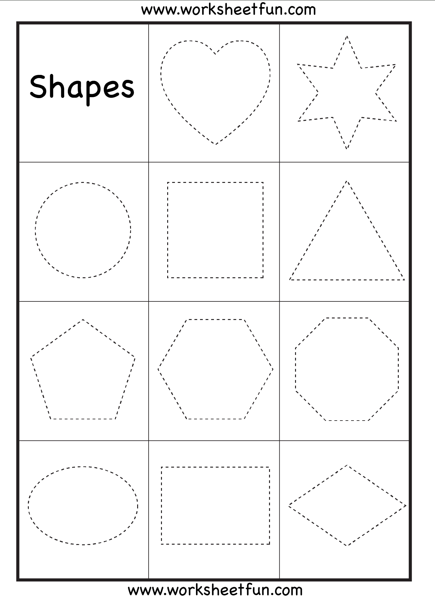 Preschool Worksheets / Free Printable Worksheets – Worksheetfun - Free Printable Shapes Worksheets For Kindergarten