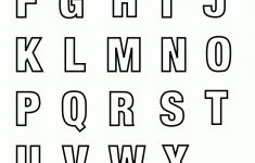 Free Printable Alphabet Letters To Color