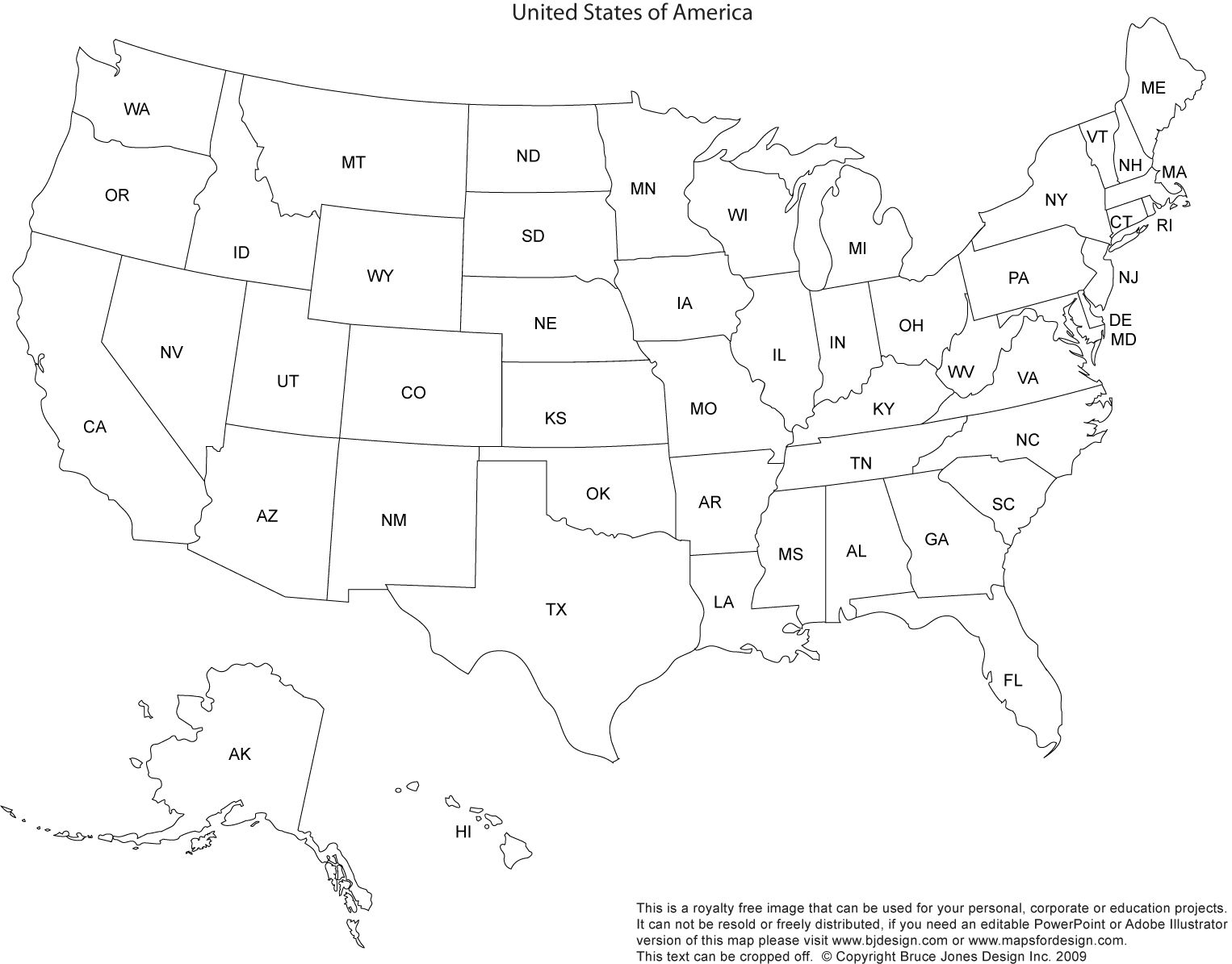 Print Out A Blank Map Of The Us And Have The Kids Color In States - Free Printable Outline Map Of United States