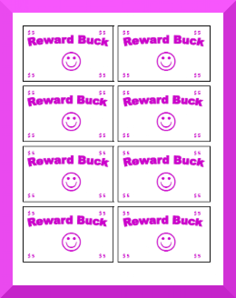 Printable Behavior Bucks, Reward Bucks Pertaining To Free Printable - Free Printable Chore Bucks