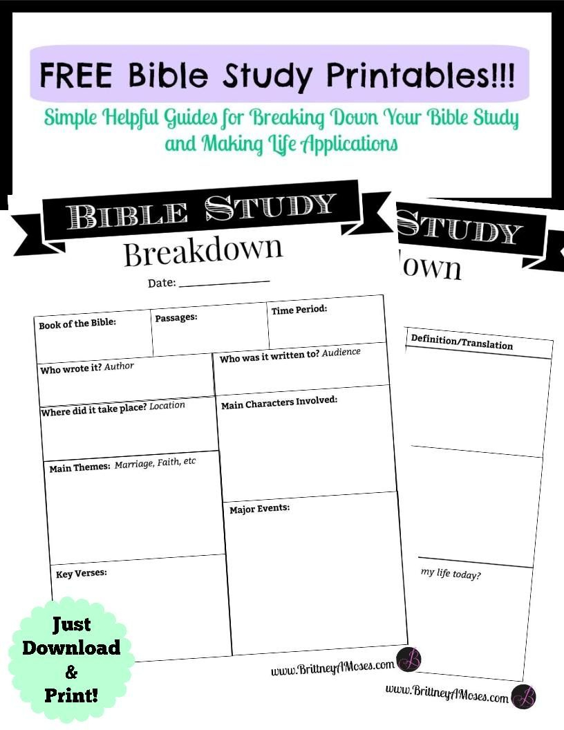 Printable Bible Study Guide | Bible Study | Pinterest | Bible Study - Free Printable Bible Study Guides