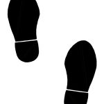 Printable Black Footprints   Free Printable Footprints