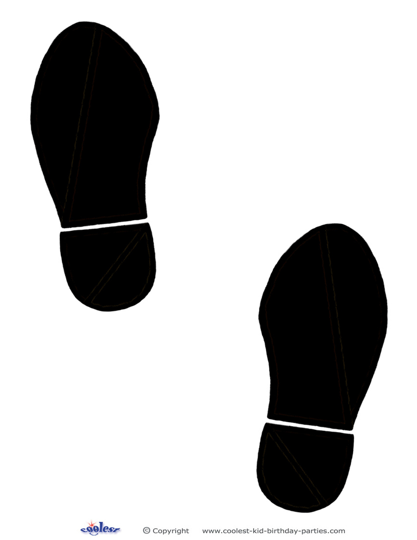 Printable Black Footprints - Free Printable Footprints