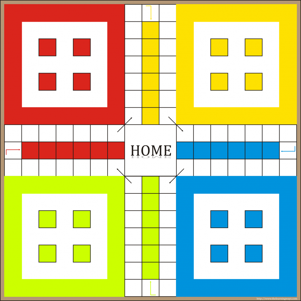 Ludo Game Board Printable