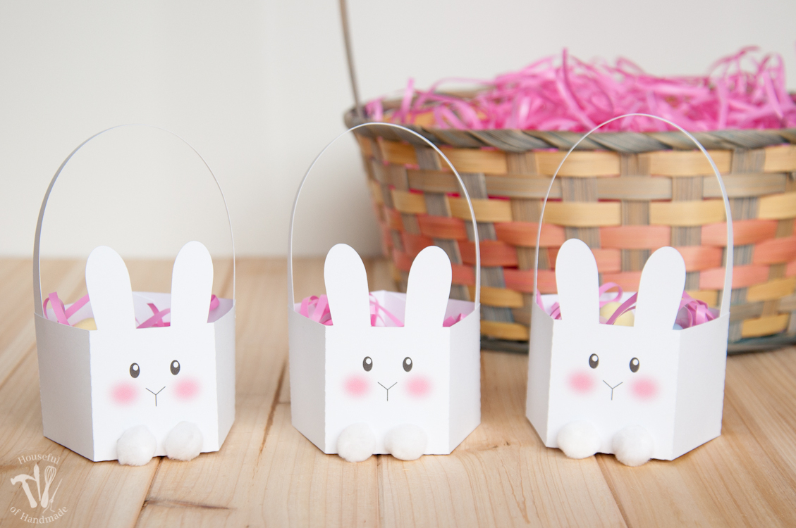 Printable Bunny Basket - The Melrose Family - Free Printable Easter Egg Basket Templates