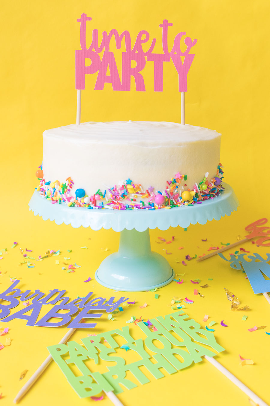 Printable Cake Toppers For Birthdays (+ Free Svg Templates!) - Free Printable Happy Birthday Cake Topper