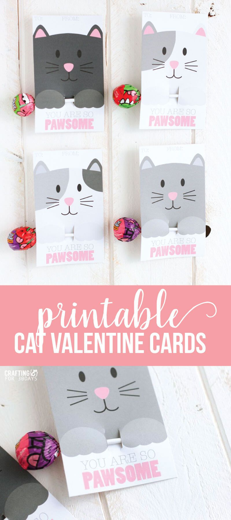 Printable Cat Valentine Day Cards | Pinterest - Free Printable Cat Valentine Cards