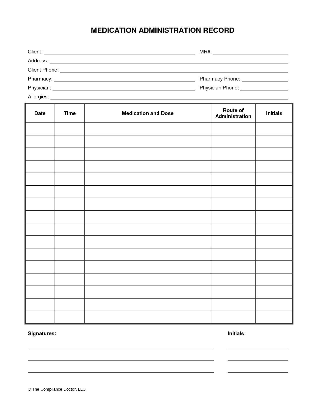 Printable Chart Printable-Medication-Chart-Daily-4 Printable - Free Printable Daily Medication Chart