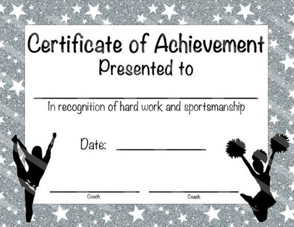Printable Cheerleading Certificates 178 Best Sports Team Favors And - Free Printable Cheerleading Certificates