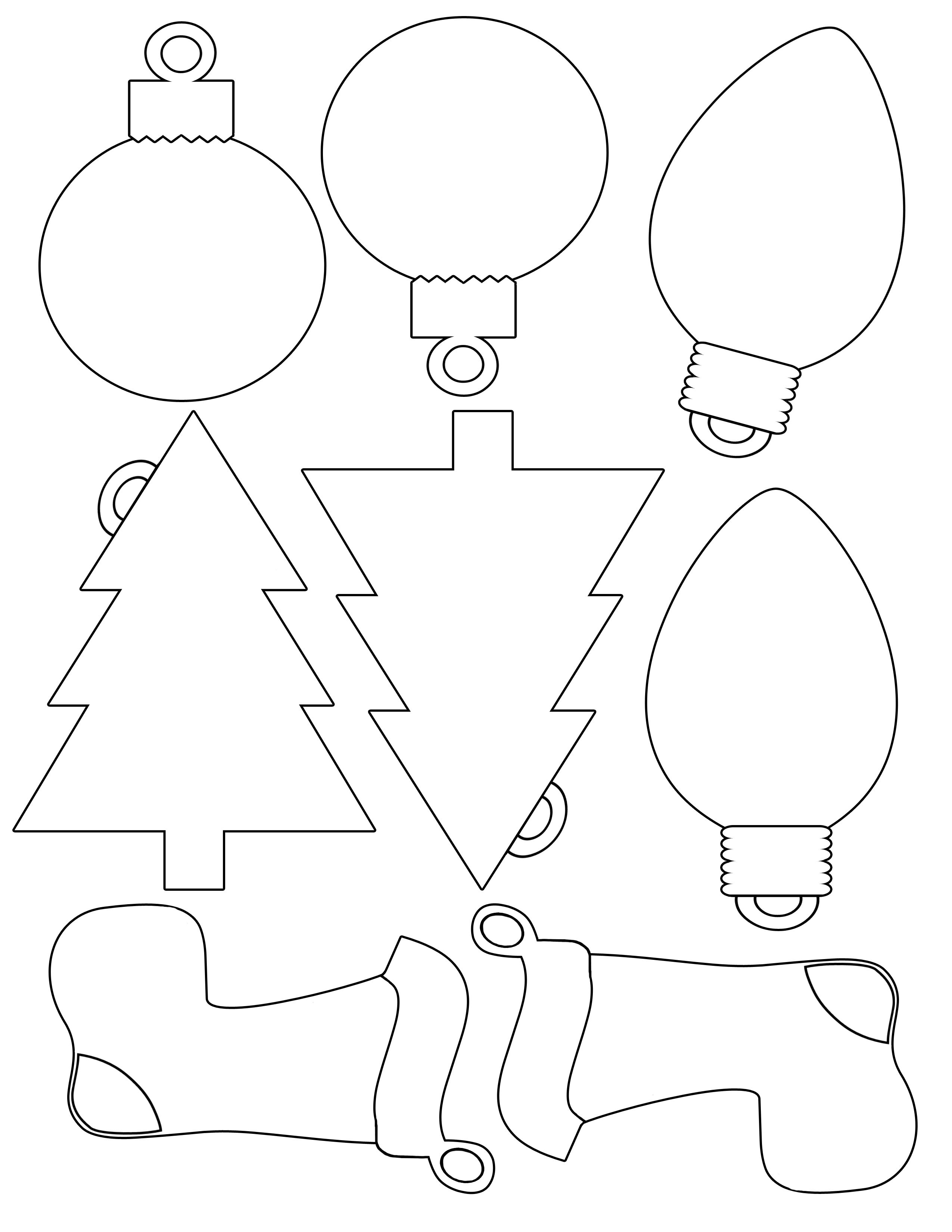 Printable Christmas Envelope |  For Christmas Shapes For Gift - Free Printable Christmas Ornament Patterns