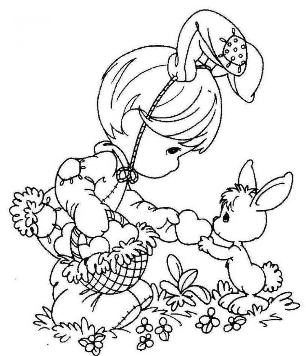 Printable Easter Coloring Pages Free Scott Fay On Free Happy Easter - Free Printable Easter Coloring Pictures