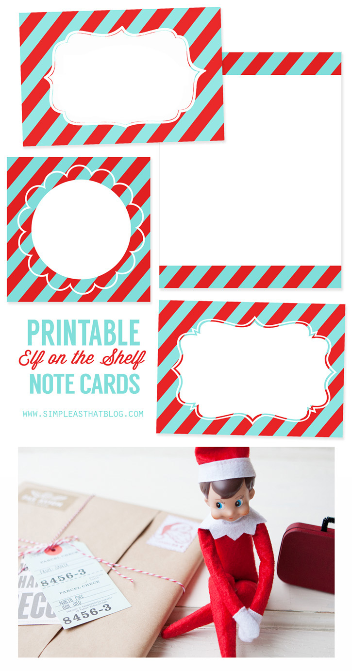 Printable Elf On The Shelf Note Cards - Free Printable Elf On The Shelf Notes