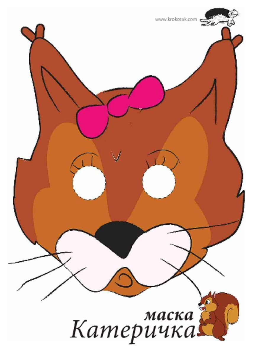 Printable Female Chipmunk Mask | Printable Masks For Kids - Free Printable Chipmunk Mask