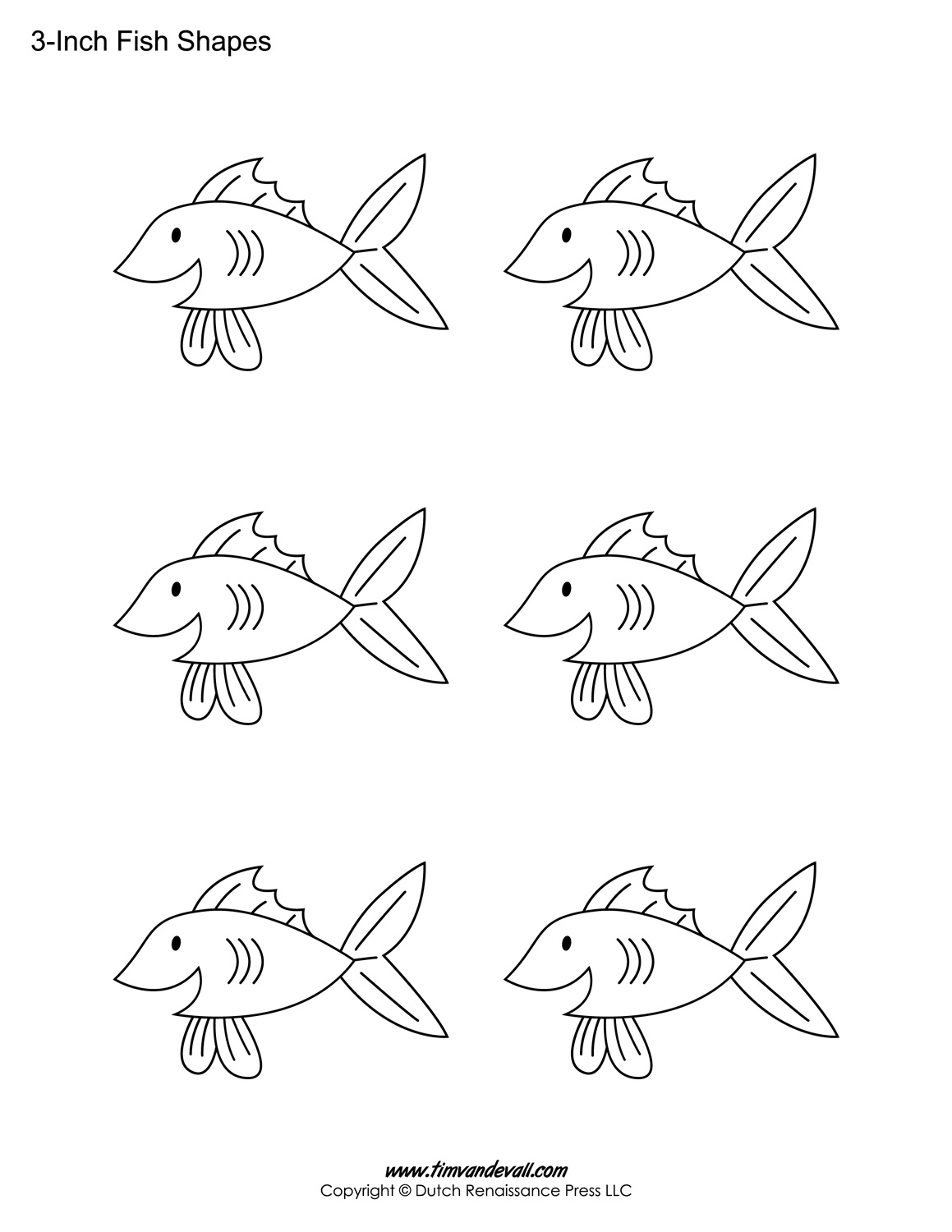 Printable Fish Templates For Kids | Preschool Fish Shapes - Free Printable Fish Stencils