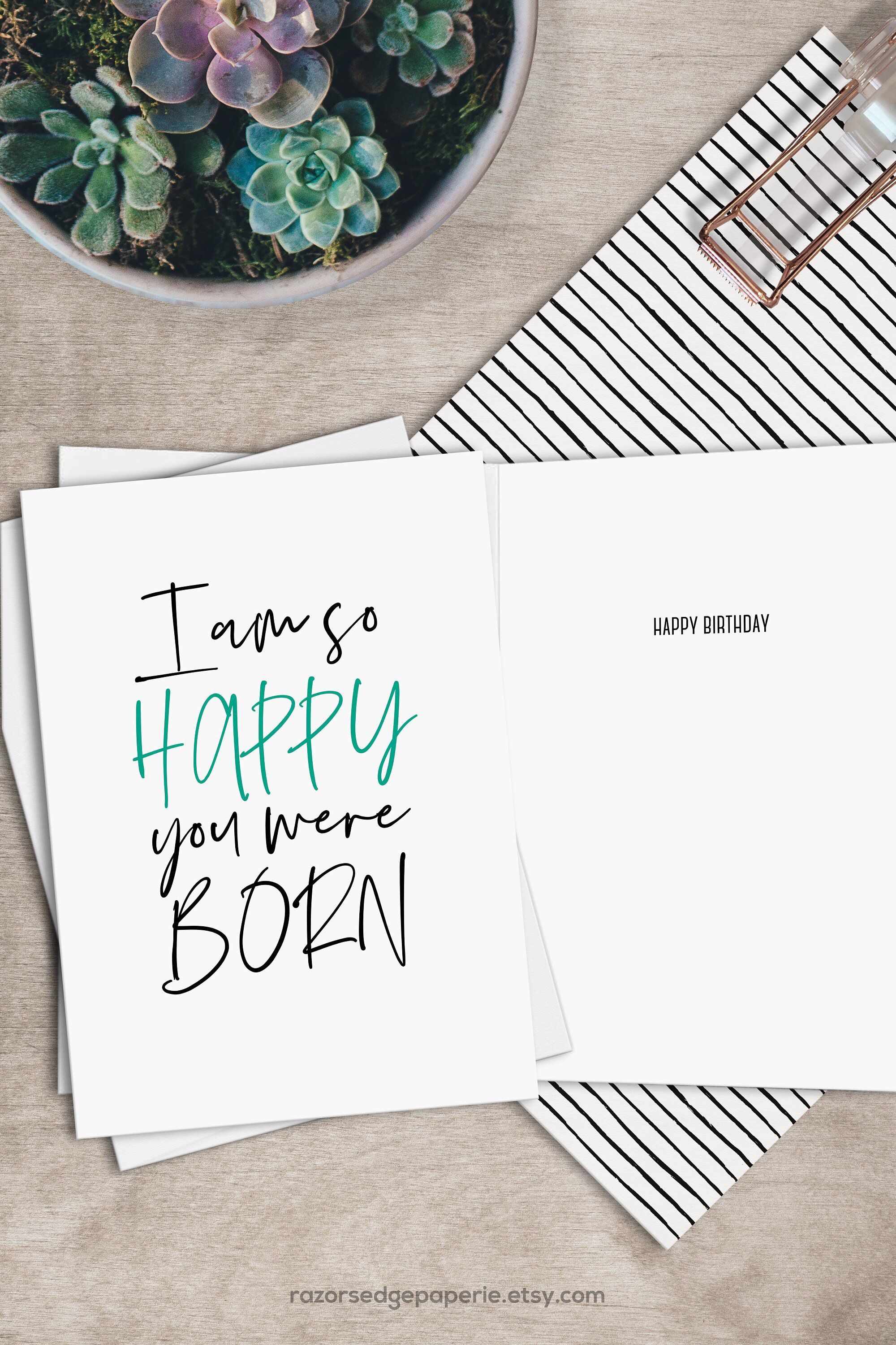 Printable Funny Birthday Card Instant Download Digital Greeting Card - Free Printable Funny Birthday Cards For Adults