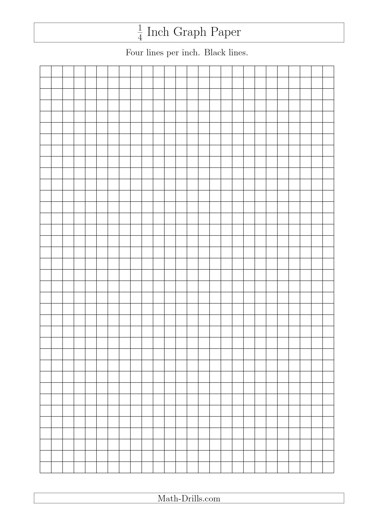 Printable Graph Paper 1 4 Inch Math 1 4 Grid Paper Printable Print - Free Printable Graph Paper 1 4 Inch