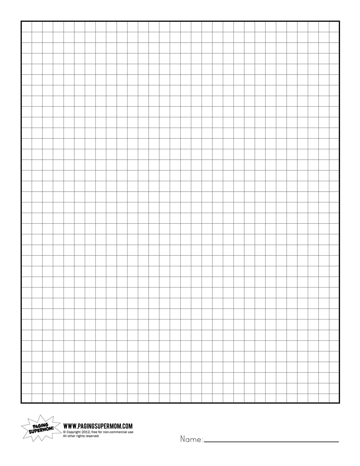 Printable Graph Paper | Healthy Eating | Printable Graph Paper - Free Printable Graph Paper 1 4 Inch