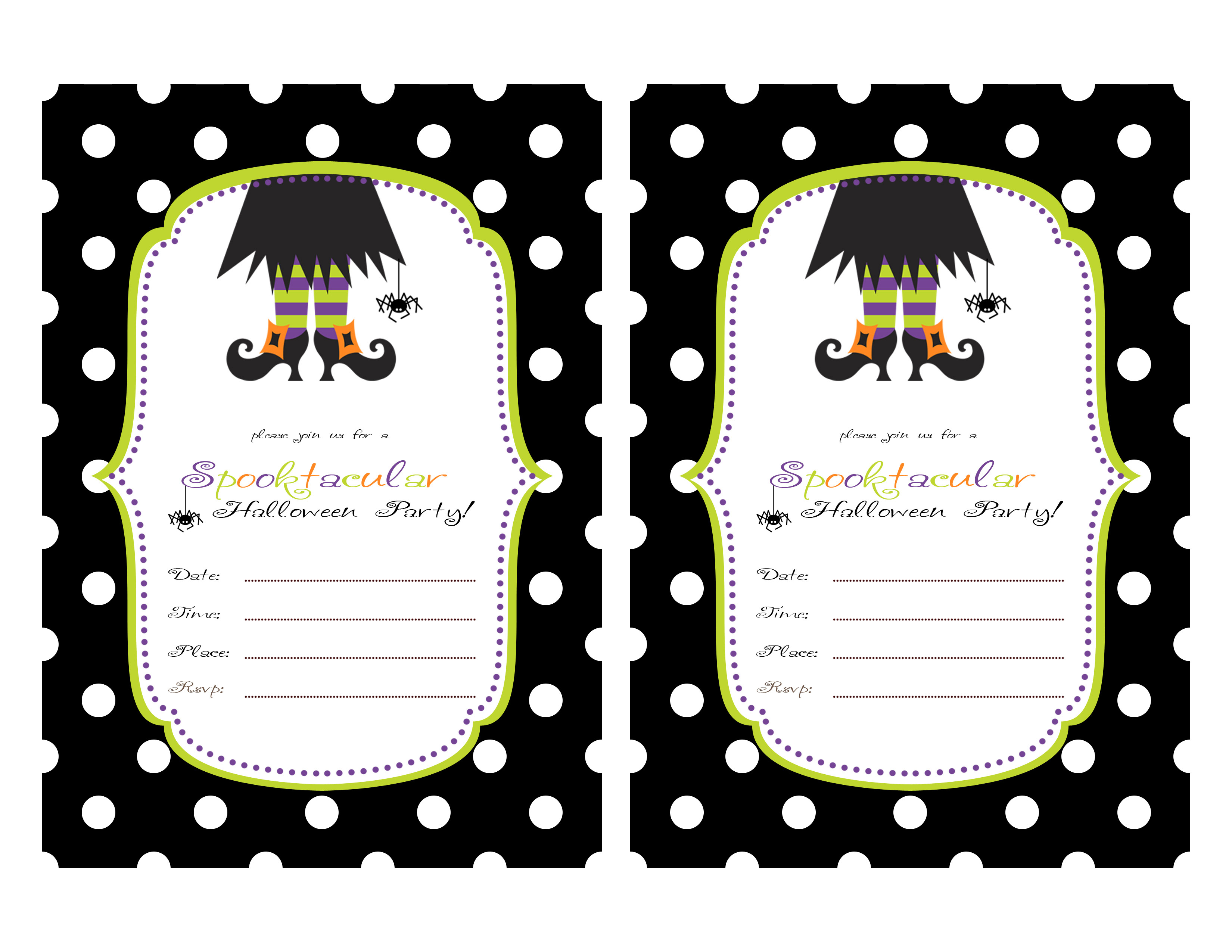 Printable Halloween Party Invitations For Kids 844 Kids Birthday - Free Halloween Birthday Invitation Templates Printable