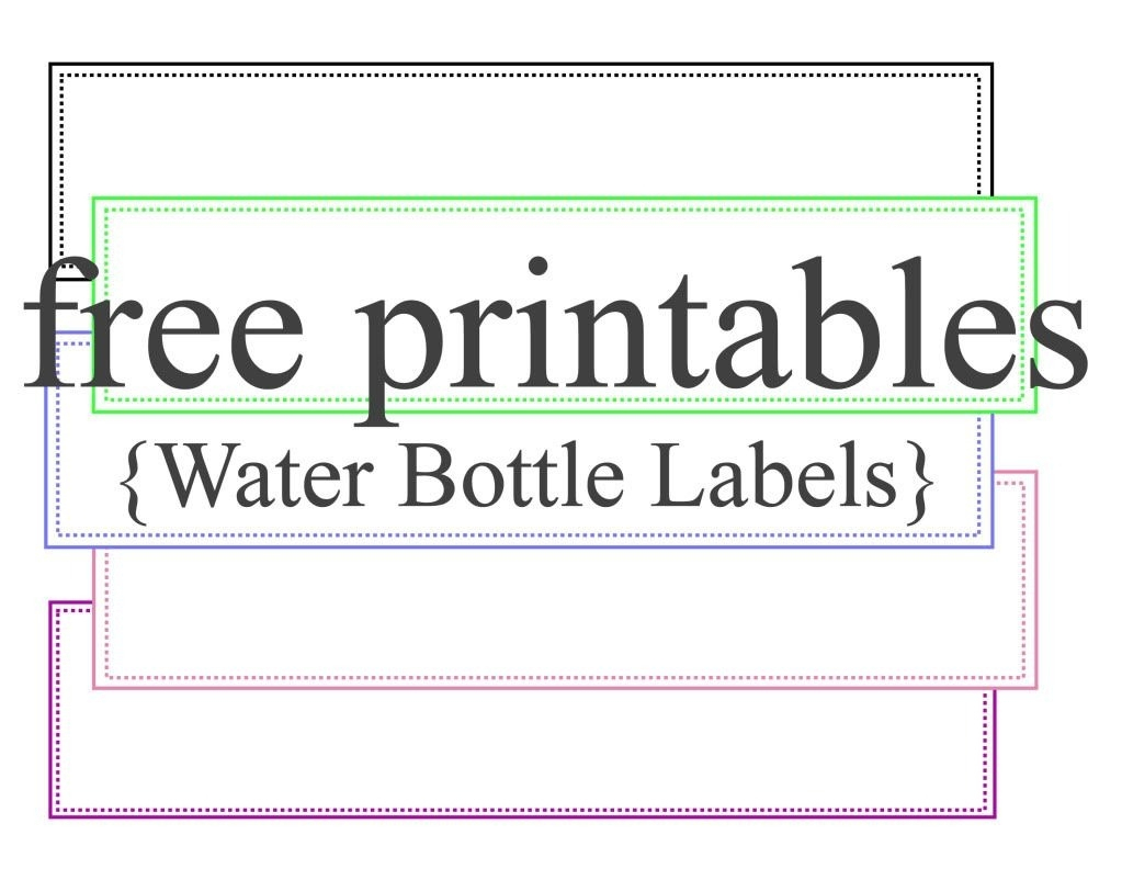 Printable Labels For Water Bottles Free | Bestprintable231118 - Free Printable Water Bottle Labels