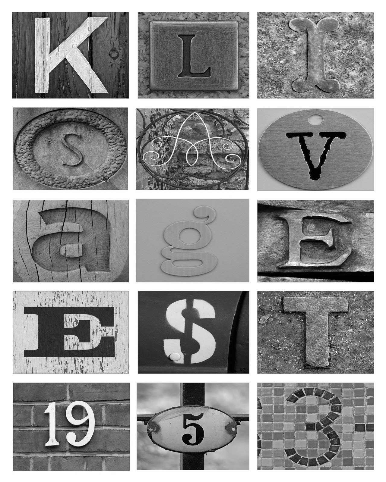 Printable Letter Art Free | Download Them Or Print - Free Printable Photo Letter Art