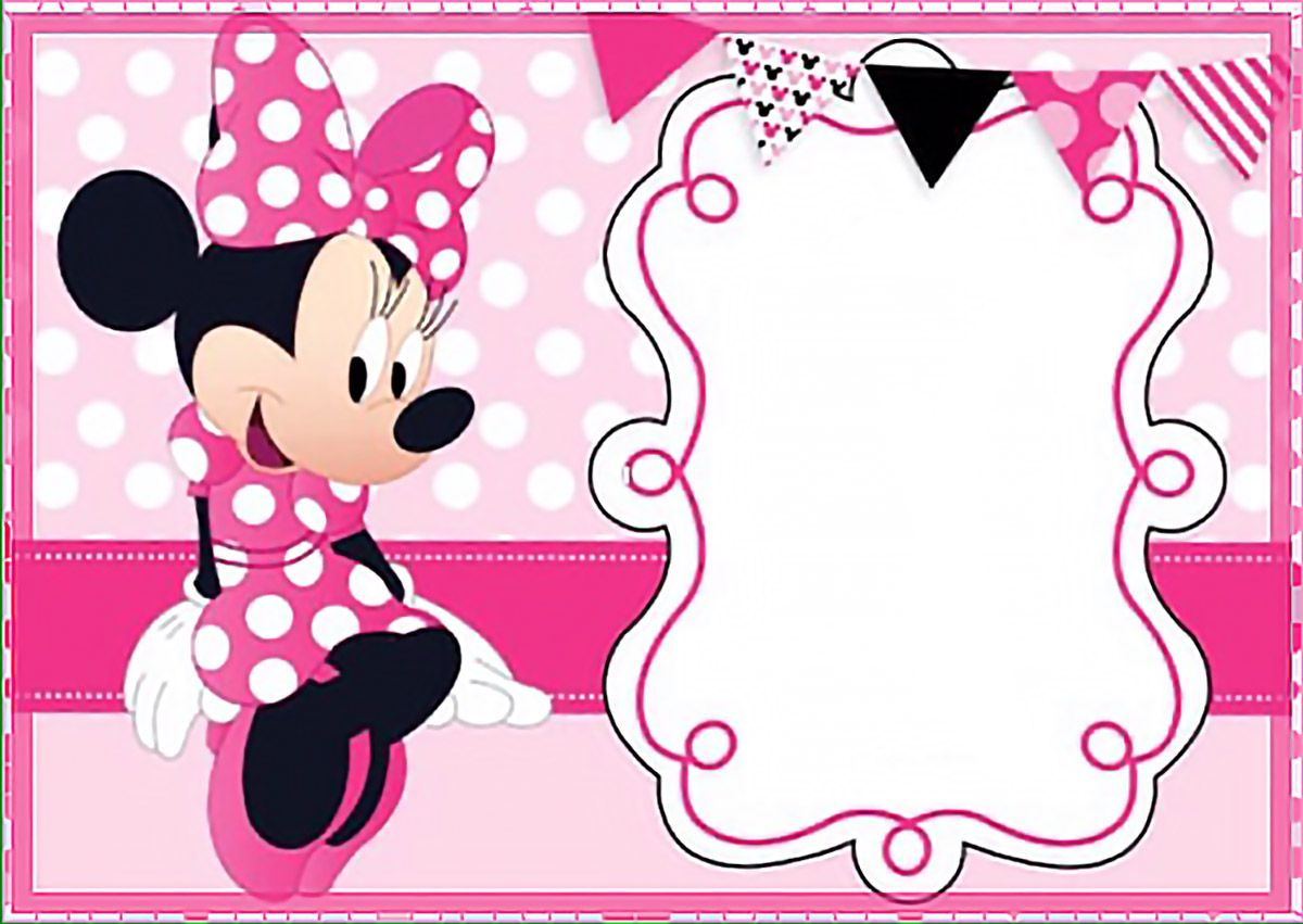 Printable Minnie Mouse Birthday Party Invitation Template - Free - Free Printable Minnie Mouse Party Invitations