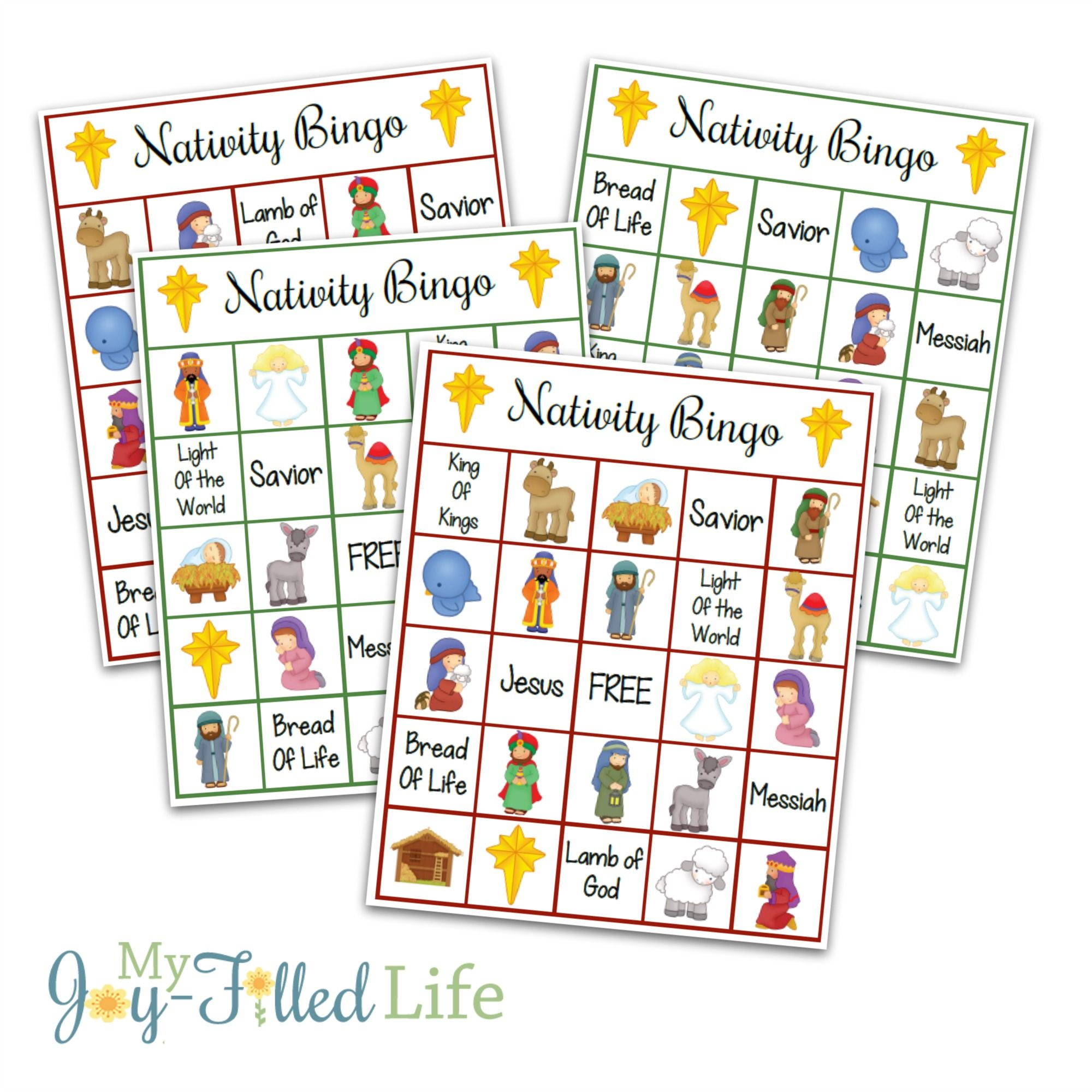 Printable Nativity Bingo | Games | Pinterest | Nativity Bingo - Free Printable Bible Bingo For Preschoolers