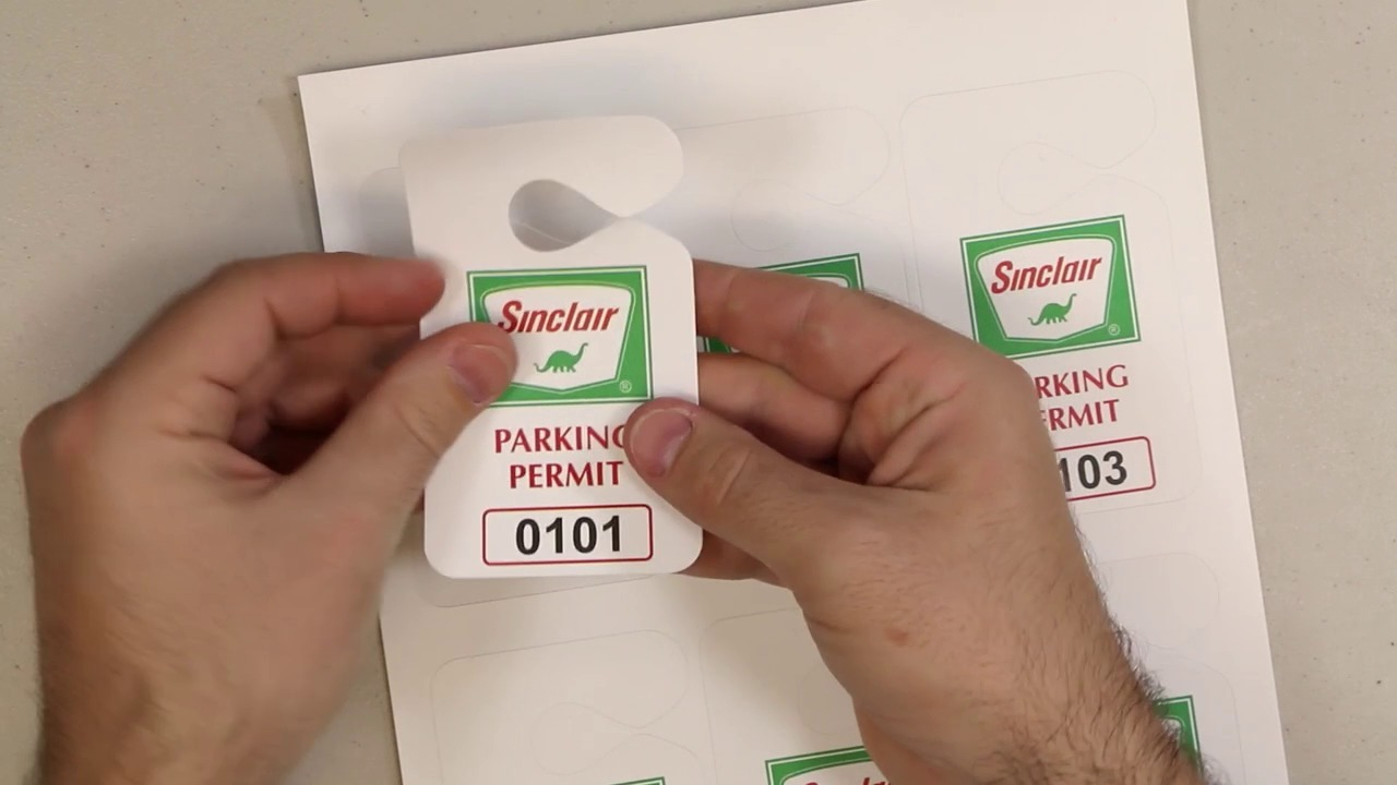 Printable Parking Permits | Product Video Tutorial - Free Printable Parking Permits