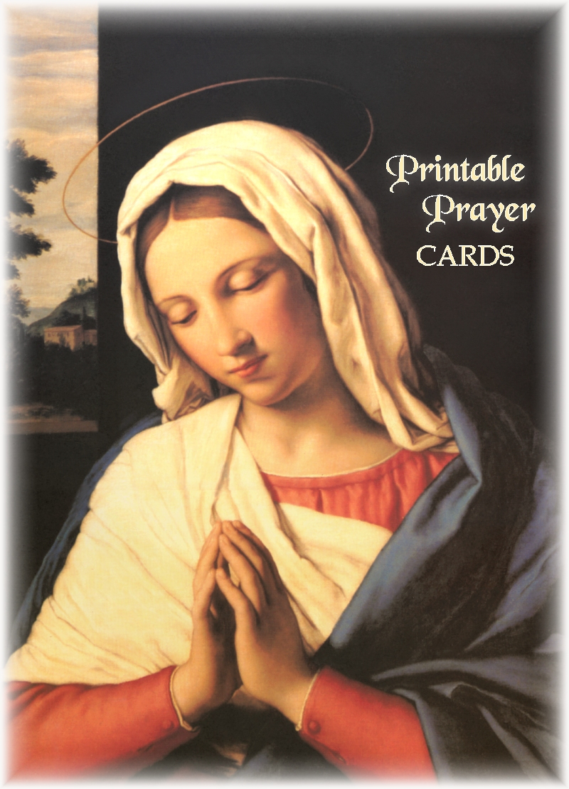 Free Printable Catholic Prayer Cards