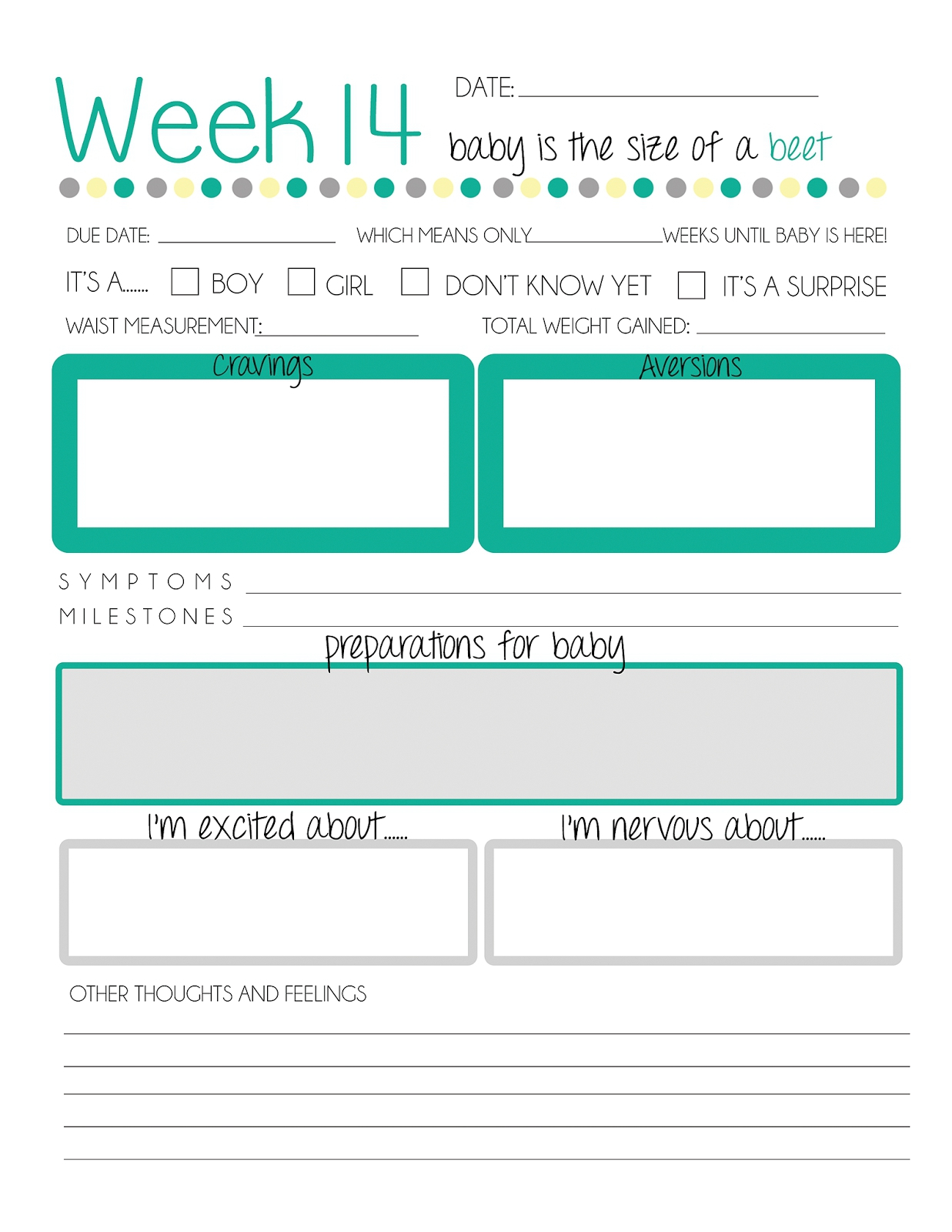 Printable Pregnancy Journal | Online Calendar Templates - Free Printable Baby Journal Pages